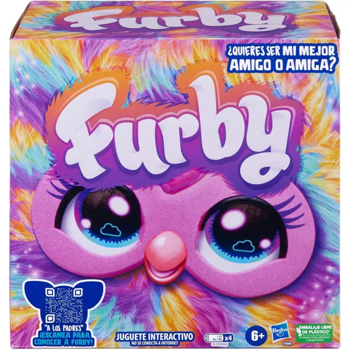 Furby Tie Dye, Juguete peluche interactivo - Versión en español (Hasbro F8900) - 1