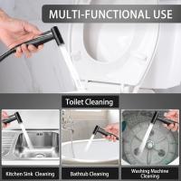 Pulverizador de Inodoro de bidé de mano de Nueva Versión, juego de rociador de bidé de Baño de Maple inoxidable Premium - details 0
