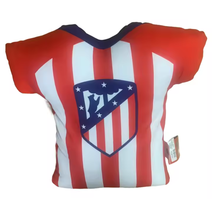 Cojín del Atlético de Madrid forma camiseta tamaño 42x42cm producto oficial CAMIATM84131 - 1