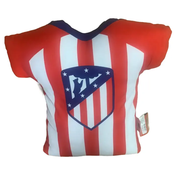 Cojín del Atlético de Madrid forma camiseta tamaño 42x42cm producto oficial CAMIATM84131 - 1
