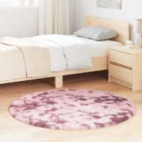 vidaXL Alfombra peluda de pelo largo NAVARRA 120x120cm poliéster en color Beige/Crema/Gris plateado y más - details 4