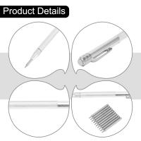 11PCS Pluma Grabadora De Carburo De Tungsteno Punta De Grabado Para Vidrio Cerámica Metaloforía Carpintería Herramientas Manuales - details 4