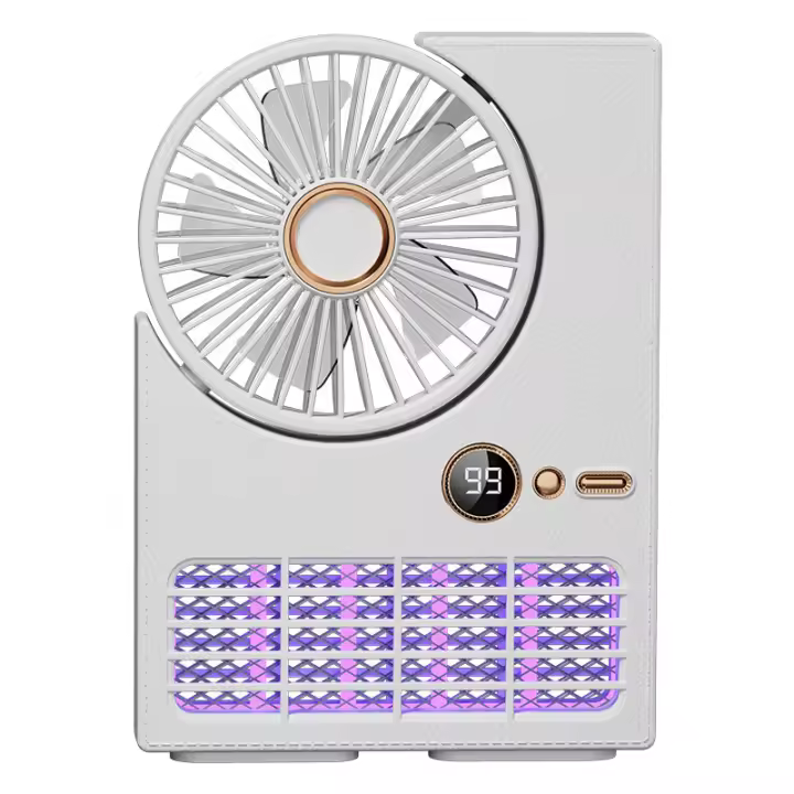 Lámpara Repelente de mosquitos con ventilador dos en uno para acampar, Carga USB, Repelente de mosquitos para Exterior, Repelente de mosquitos con Carga Eléctrica, se puede Colgar en la pared, ventilador Silencioso portátil - 1