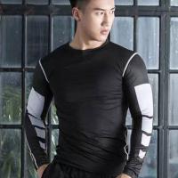 Camiseta De Gimnasio Para Hombre Manga Larga Secado Rápidojersey De Boxeo Verano Pantalones De Compresión Tiras De Leggings Rashguard T-shirt Ajustada - details 19