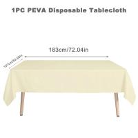 Mantel Rectangular PEVA Impermeable Y Resistente Al Aceite Para Bodas Navidad Showers De Bebés Cumpleaños Eventos Banquete Decoración De Mesa Para El Hogar Y Comedor - details 10