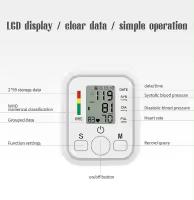 Tensiómetro de Brazo digital, Medida precise de la presión arterial y El Pulso, Detector Electrónico de frecuencia Tarjeta con brazalete 22-36cm,2X99 Memory Adecuado para uso doméstico: USB o Katería enchufable - details 5