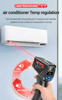 ANENG TH05 Termómetro Infrarrojo Digital No Contacto -20~650℃ Con Laser Pyrometro Pistola Medidor De Temperatura Herramientas Industriales - details 4