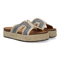 Davinia Shoes Sandalias planas de mujer con diseño trenzado, comodas para cualquier ocasion. Ideales para el dia a dia, con suela de yute, perfectas para primavera verano. Shoes&Blues.es 3U11 - details 0