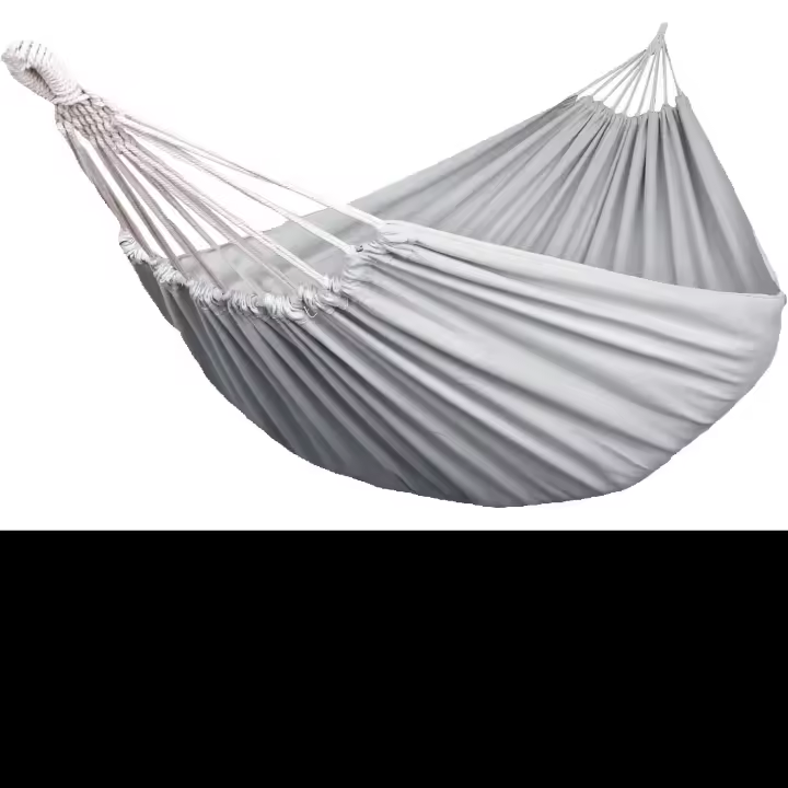 De Algodón para Jardín al Aire Libre with Tela Cómoda y Correa Amigables con los árbolas para Colgar, Duradero y Portátil Hamaca con Bolsa para Exterior/Interior, Terraza, Patio, Camping - 1