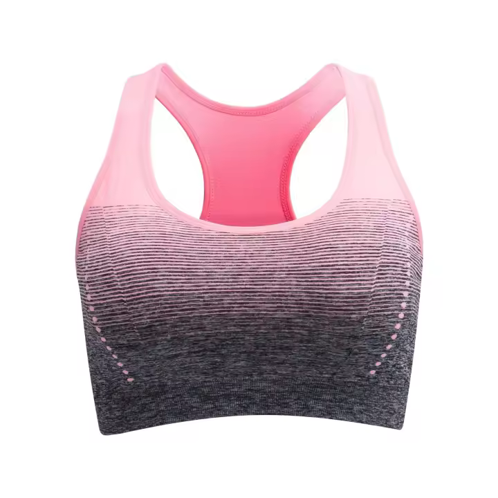 Sudadera Deportiva Sin Costuras Absorbedora De Choques Vestido De Yoga Transpirable Y Secado Rápido Para Mujer Fitness - 1