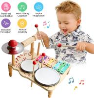 Juego De Música Para Bebés Y Niños Tabla De Música Multifuncional De Madera Set De Batería Educativo Juguete Musical Para Niños Regalo Para Bebé - details 22