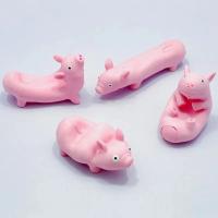 Juguete Antiestrés Divertido De Cerdo Rosa De Goma Modelo Animal Simulación Juguete De Rebound Lento Personalidad Wacky Regalos Para Niños Y Adultos - details 4