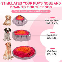 Pad De Olfateo Para Perros De Terciopelo Lavable Y Plegable Juego Lento De Alimentación Tapete De Entrenamiento Para Perros Interactivo - details 15