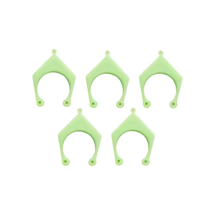 Repuestos para soportes cañas de pesca. Horquilla soporte caña 25x3 y 30x3 verde flúor. Lotes de 5 unidades. - 1