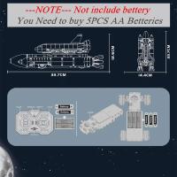 Bloques De Construcción Técnicos De Galaxia RC Nave Espacial Modelo Apollos Descubrimiento Juguetes Para Niños Regalo Para Niños - details 1