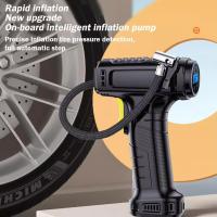 Bomba de Aire Portátil  120W Inalámbrica/Cableada Inflador de Neumáticos Digital para Coche Bicicleta Bolas Tipo de Enchufe: PUMPS - details 15