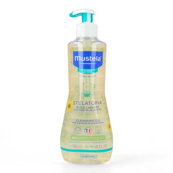 Mustela Stelatopia Aceite Baño y Ducha 500 Ml - 1