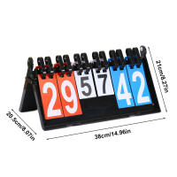 Tablero De Puntuación Deportivo De 2 Dígitos PVC Portátil Para Baloncesto Fútbol Voleibol Tablero De Puntos Giratorio - details 8
