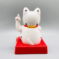 Gato De La Suerte Chino Personaje Oscuro Vertical Con Dedo Del Middle Welcome Para Decoración De Hogar Figura De Plástico - details 4