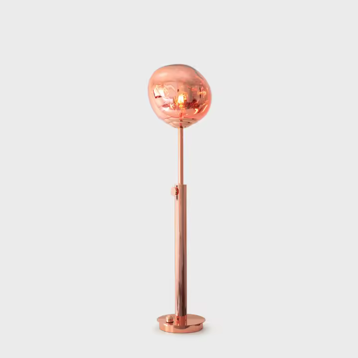 Barcelona LED Lámpara de pie de diseño "Ana" - Altura regulable - Color cobre - 1