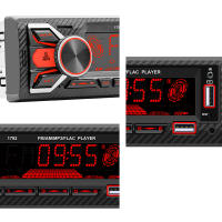 Receptor De Radio FM Bluetooth HIPPBQCC 1 Din Con Pantalla Táctil 7 Colores Control Remoto AUX/2 USB/TF Función De Encontrar El Coche - details 4