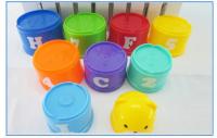 Juguete Educativo Para Bebés 9PCS Copas Arcoíris De Pila Con Formas Y Letras Mini Oso Juego De Pila Para Niños Y Niñas De 1 a 6 Años - details 2