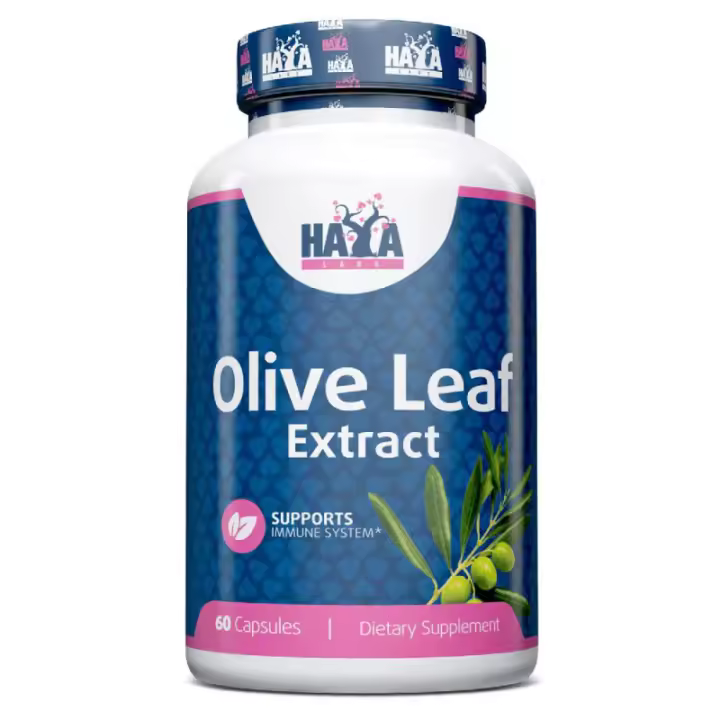 HAYA LABS Olive Leaf Standardized 60 Caps. 500 mg. - 1