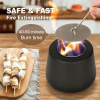 Chimenea de Mesa para alcantarillado interior: Mini Mesa personal para Fogata de Fuego, Cuenco de llama con alcohol - details 3