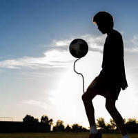 Bola De Fútbol Tamaño 2 Para Entrenamiento Acompañada Por Bolsas De Juguete Cinturón Y Cuerda Para Rotación Equipo De Entrenamiento Individual Para Niños Y Adultos - details 9