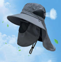 Sombreros De Pescar Al Aire Libre Sombreros De Verano Protección Solar Para Hombres Y Mujeres Viseras De Camping Con Vuelta De Cuello - details 0