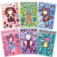 Pegatinas Digitales Kawaii De Circo Sorprendente 8/16 Hojas DIY Para Crear Rostros Juguetes Para Cumpleaños De Niños - details 2