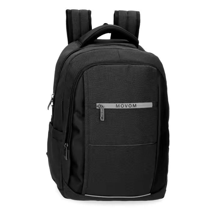 Movom Mochila para portátil de 30 cm x 42 cm x 15 cm fabricada en Poliéster. Negro - 1