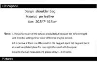 Bolso De Hombro Para Mujer En Cuero Sólido Retro Casual Bolso De Compras Con Cierre De Cremallera Bolsa De Mano Fashion - details 0