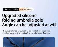 Parabrisas De Coche Con Asa Rotativa De 360° Y Flexible Para Verano Bloquea Los Rayos UV Material De Poliéster Grueso - details 4