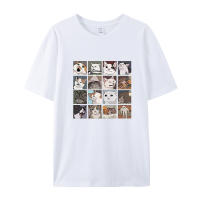 Camiseta De Algodón Grande Y Casual Para Hombres Con Diseño De Gatos De Meme Impresión Creativa Transpirable Y Ligera Para La Playa Y Verano Con Manga Corta - details 3
