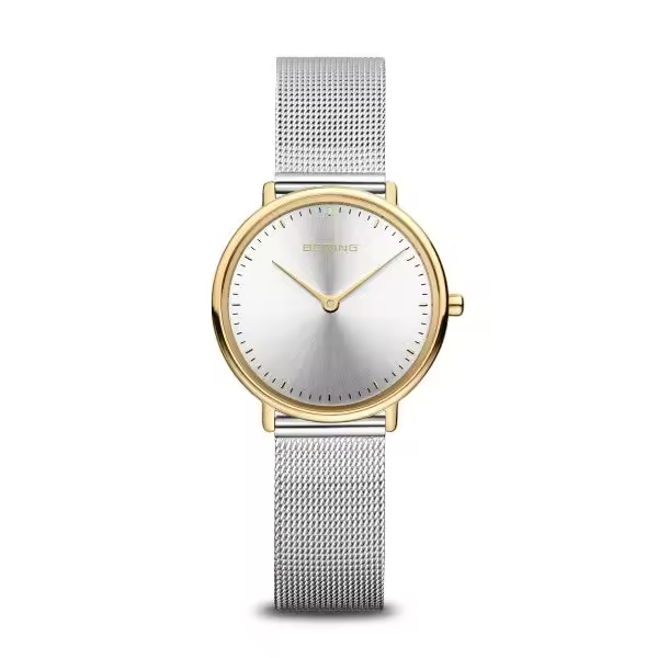 BERING Reloj Bering Ultra Slim Plata para Mujer con Cristal Zafiro y Correa de Malla Milanesa - 1