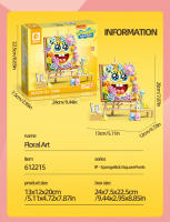 Bloques De Construcción 3D SpongeBob SquarePants Serie Creativa Regalo De Fiestas Para Niños Decoración De Escritorio Bloques De Plástico ABS Tamaño Pequeño Compatible Con Lego - details 13