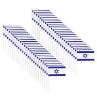 Banderas Pequeñas De Israel 14x21cm 5-50 Piezas Con Pines De Plástico Para Actividades Paralelas Deportivas Y Decoración Del Hogar - details 3