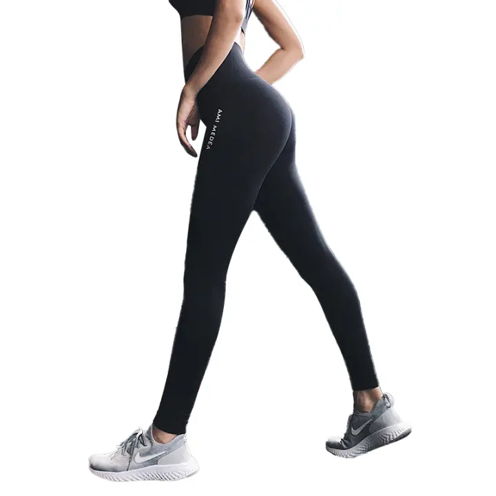 Pantalones De Yoga Sin Costuras Cintura Alta Leggings De Gimnasio Para Mujer Fitness Control De Abdomen Tights De Correr - 1