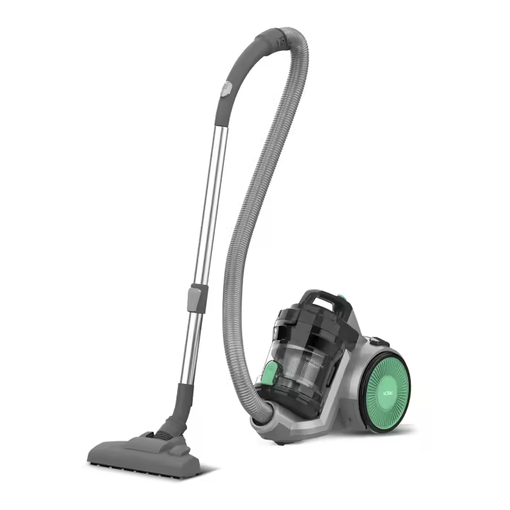 Solac - Aspirador de Trineo Valorous  Aspiradora sin Bolsa potente 800W  Sistema de filtración NonStop  Depósito fácil vaciado  3L  Antialérgico  Ruedas de goma  Filtro HEPA  Silencioso - 1