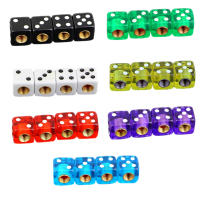 AUTCOAT 4/8Pcs Dice Tire Valve Stem Caps Universal Plásticos Cubierta Para Válvula De Neumáticos De Coche/Moto/Ciclo - details 2