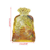 Adorno De Bolsa De Dinero Citrino Ornamento De Coincidencia De Suerte Feng Shui Para Oficina Y Sala De Estar Decoración De Mesa De Cristal Colorido - details 4