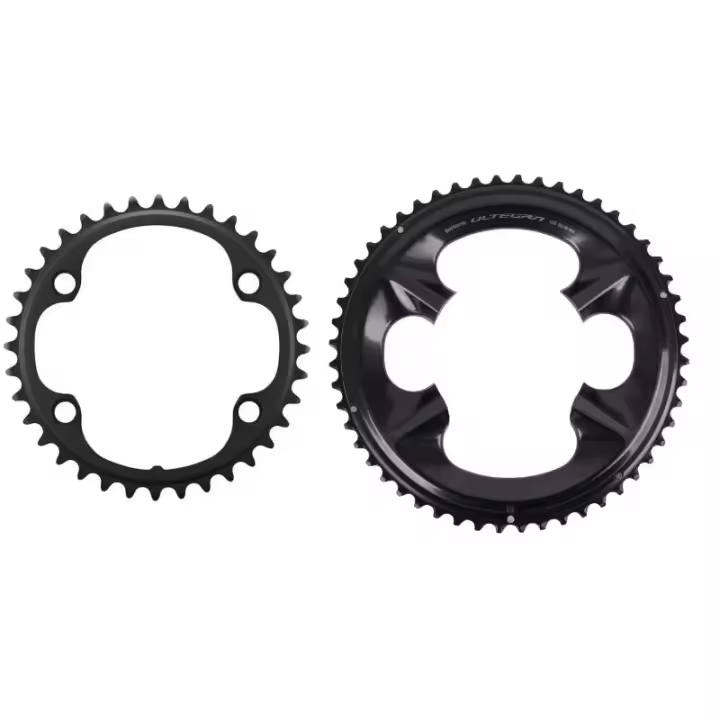 SHIMANO | Plato Ultegra R8100 2x12v - Plato SHIMANO de 2 x 12 velocidades para platos y bielas Ultegra FC-R8100 y Ultegra FC-R8100-P con medidor de potencia - 1