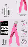 Cortauñas Acrílicas Con Tijeras De Acero Inoxidable Kit De Corte Recto Con 12 Magnets Herramientas De Manicura Para Uñas Falsas Y Dedos - details 5