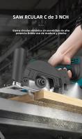 Sábanca Circular Eléctrica Sin Escobillas Kamolee De 3 Pulgadas Multifuncional Para DIY En El Hogar Compatible Con Batería Makita 18V - details 0