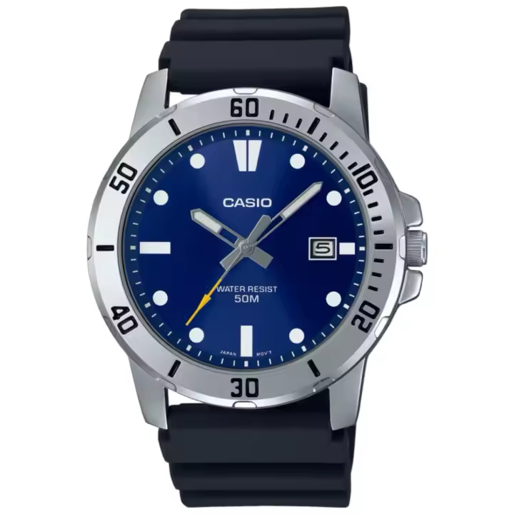 Reloj CASIO MTP-VD01-2E Military Style para Hombre Esfera Blue - 1