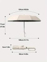 Paraguas Automático De 105CM Para Hombres Resistente Al Viento Y Agua Con Mango De Gran Tamaño Y Hebilla Fuerte 190T Nylon - details 6