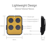 Control Remoto De Puerta De Garaje Multi-Frecuencia 280MHz-868MHz Código Fijo Y Dinámico 433MHz Llave De Acción Para Puerta Metálica Y ABS Incluye Batería CR2032 - details 1