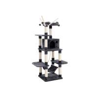 Árbol para gatos rascador con nidos, hamaca, plataformas y bolas de juego, altura de 154 cm en colores opcionales - details 5