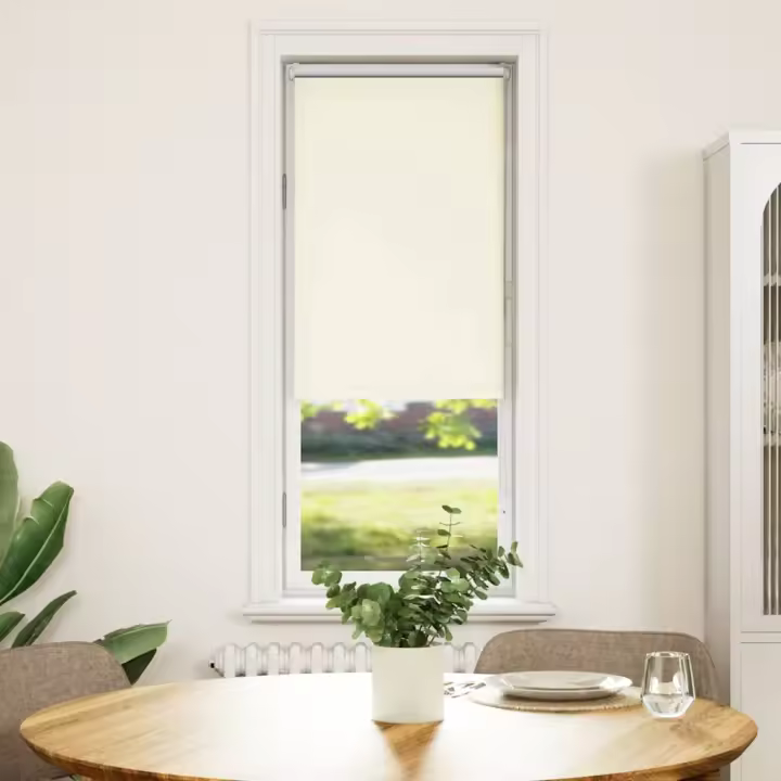 Estor Enrollable Opaco Blanco Roto 60x150cm Tela Ancho 55,7cm - 1